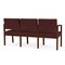 Lesro Lenox 3 Seat Tandem Seating W/ Arms, 65 in W 26 in L 31.5 in H LW3103 - alternate 2
